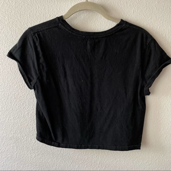 Wild Fable Black Basic Crop Tee - Picture 4 of 4